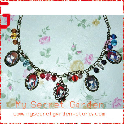 Steins Gate  シュタインズ・ゲ 牧瀬紅莉栖 Makise Kurisu  Anime Cabochon Charm Necklace 